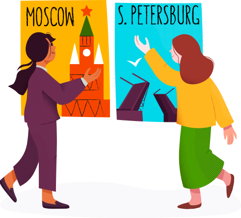 15 офисов в Москве и Санкт-Петербурге